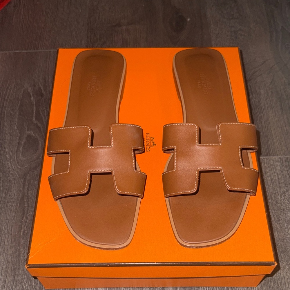 Hermes Brown Sandals